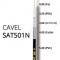 Koaxiálny kábel CAVEL SAT501N, PVC, 5mm, čierny, predaj na metre