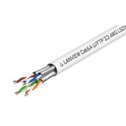 LAN kábel Lanview Cat6a U-FTP, LSZH, cievka 500m