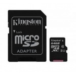 Kingston 64GB microSDXC Canvas Select Plus Class 10 + adaptér