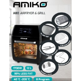 Digitálna teplovzdušná fritéza s grilom Amiko A80